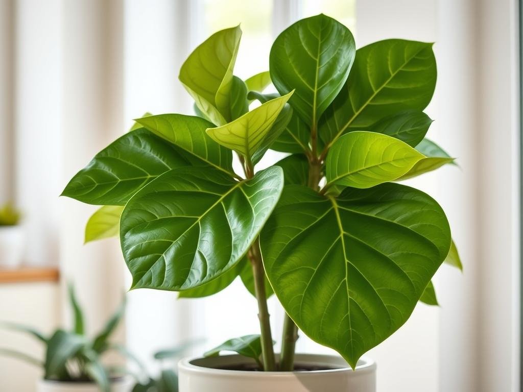 Ficus lyrata con hojas en forma de violín Ficus lyrata con hojas en forma de violín