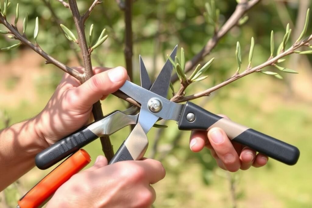 Poda correcta de un eucalipto joven para formar su estructura Poda correcta de un eucalipto joven para formar su estructura